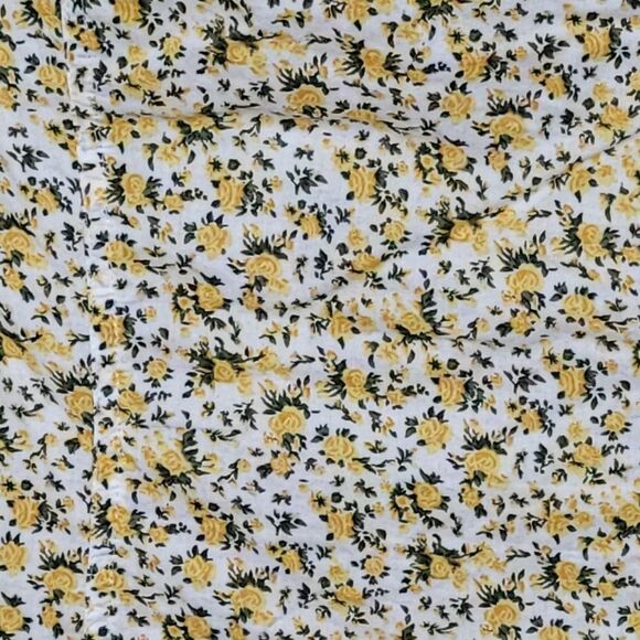 Guess Yellow Rose Floral Print Button Down Shirt Size Small Vintage (2318) - Picture 4 of 7